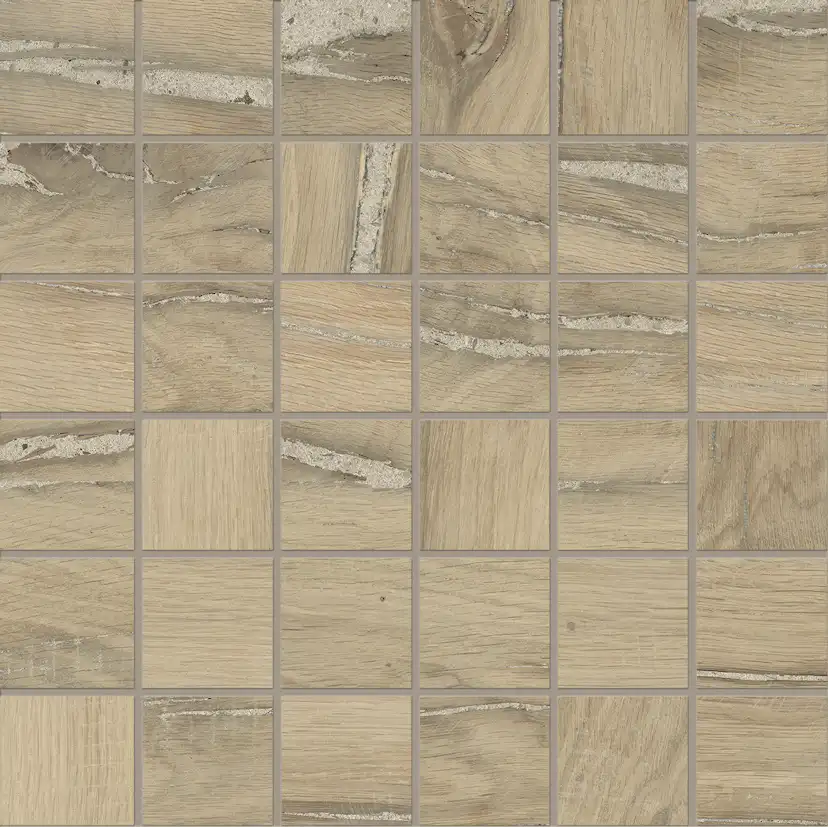 Mosaik Lhådös Trentino Noce mosaik 5x5 cm