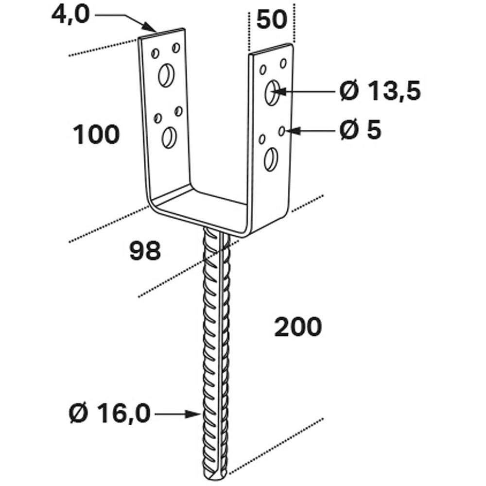 Stolphållare FAST CSU CE