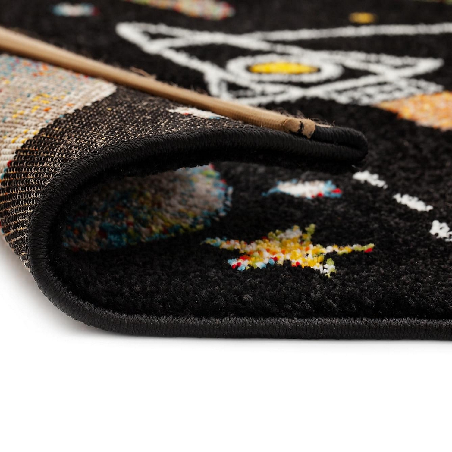 Barnmatta KM Carpets Atlas Space Svart