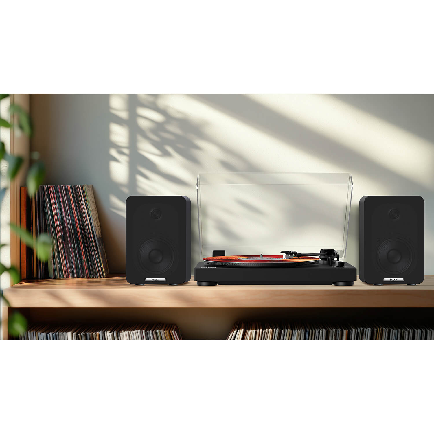 Vinylskivspelare MIXX Inklusive Högtalar System 5 Stereo