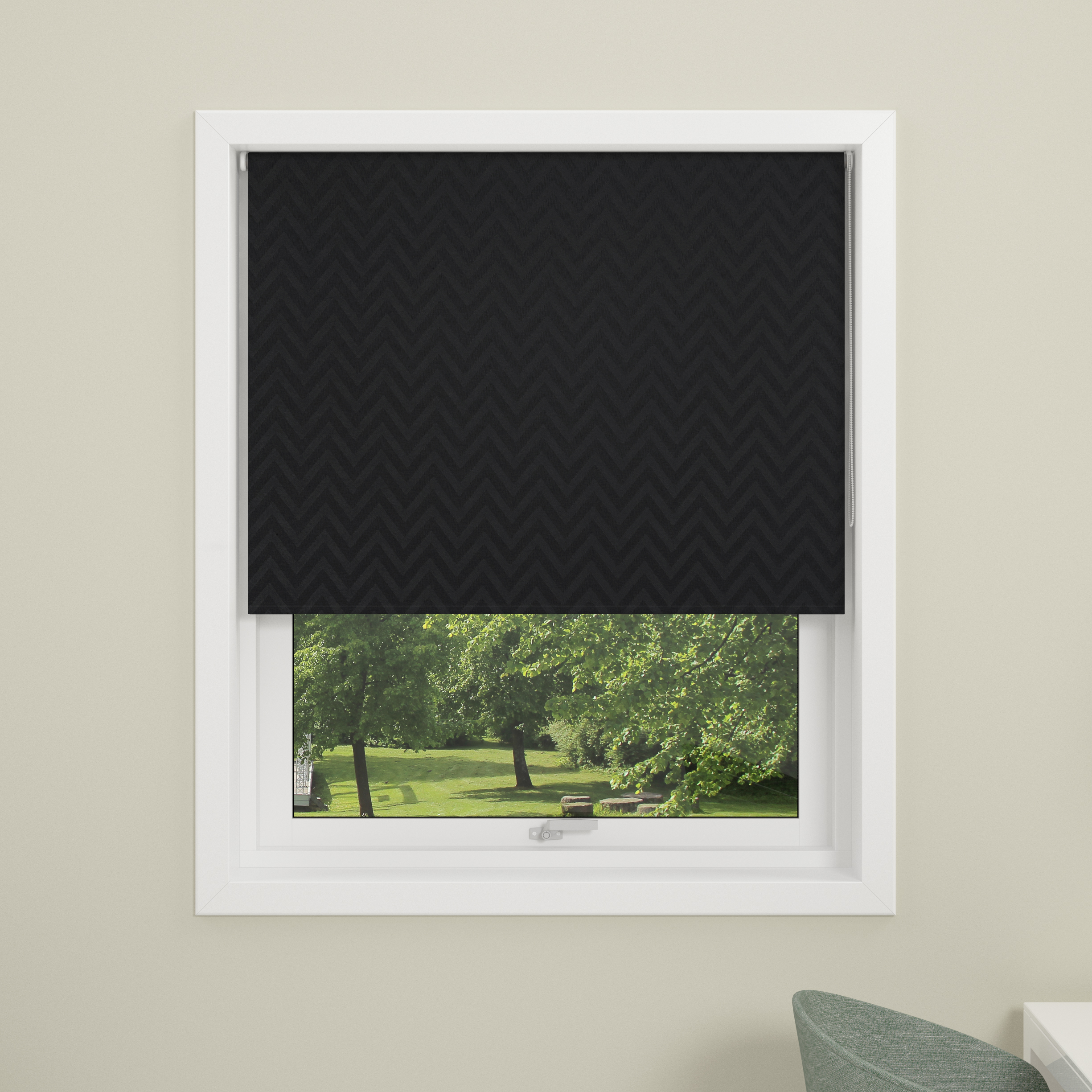 Rullgardin Debel Zig Zag Mörkläggande