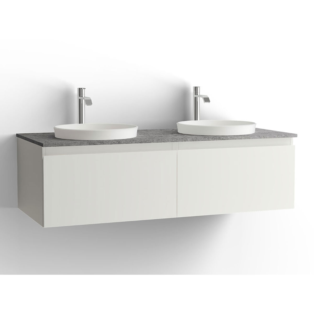 Tvättställsskåp Vedum Flow 1200 Dubbel med 2 Lådor