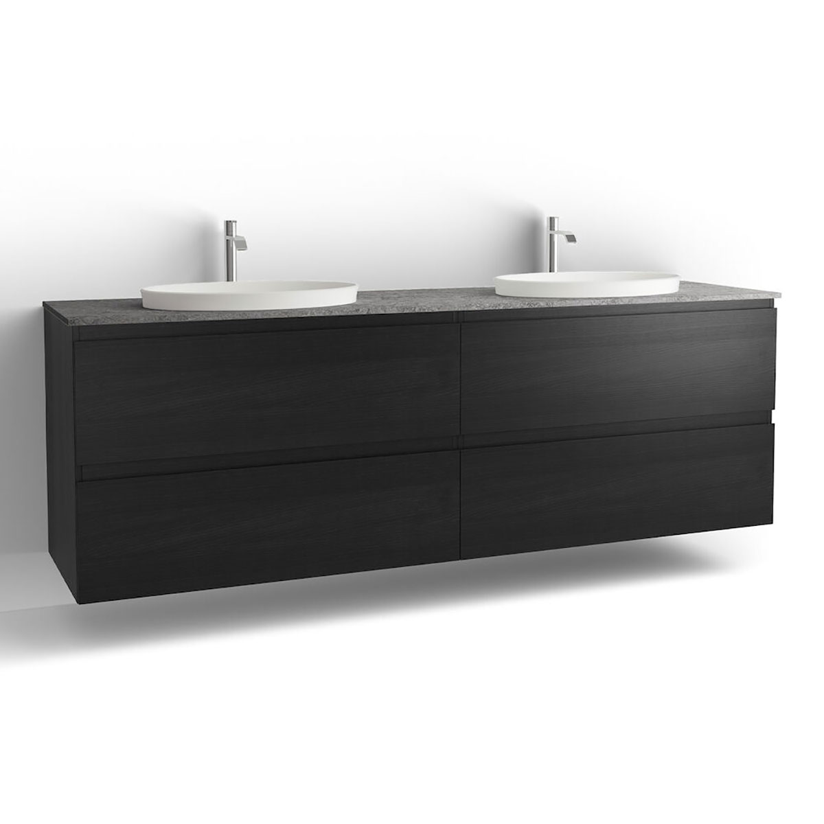 Tvättställsskåp Vedum Flow 2000 Dubbel med 4 Lådor