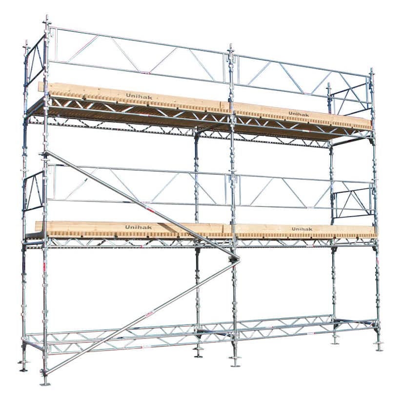 Ställning Komplett Unihak Bredd 6 m, Höjd 4/6 m B:6 x D:1,95 x H:4/6 meter