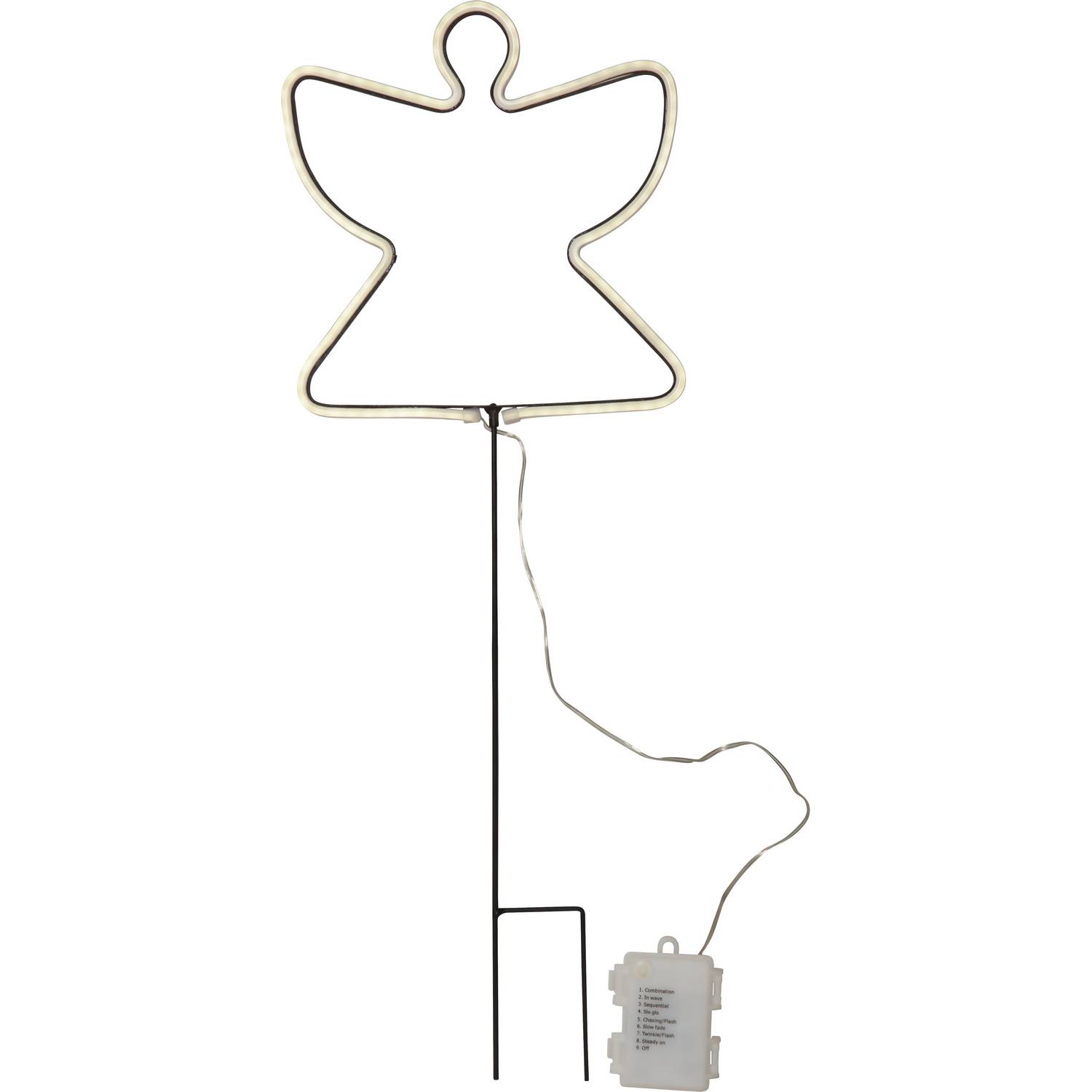 Siluett Star Trading Neon Angel Batteridriven Utomhusdekoration LED