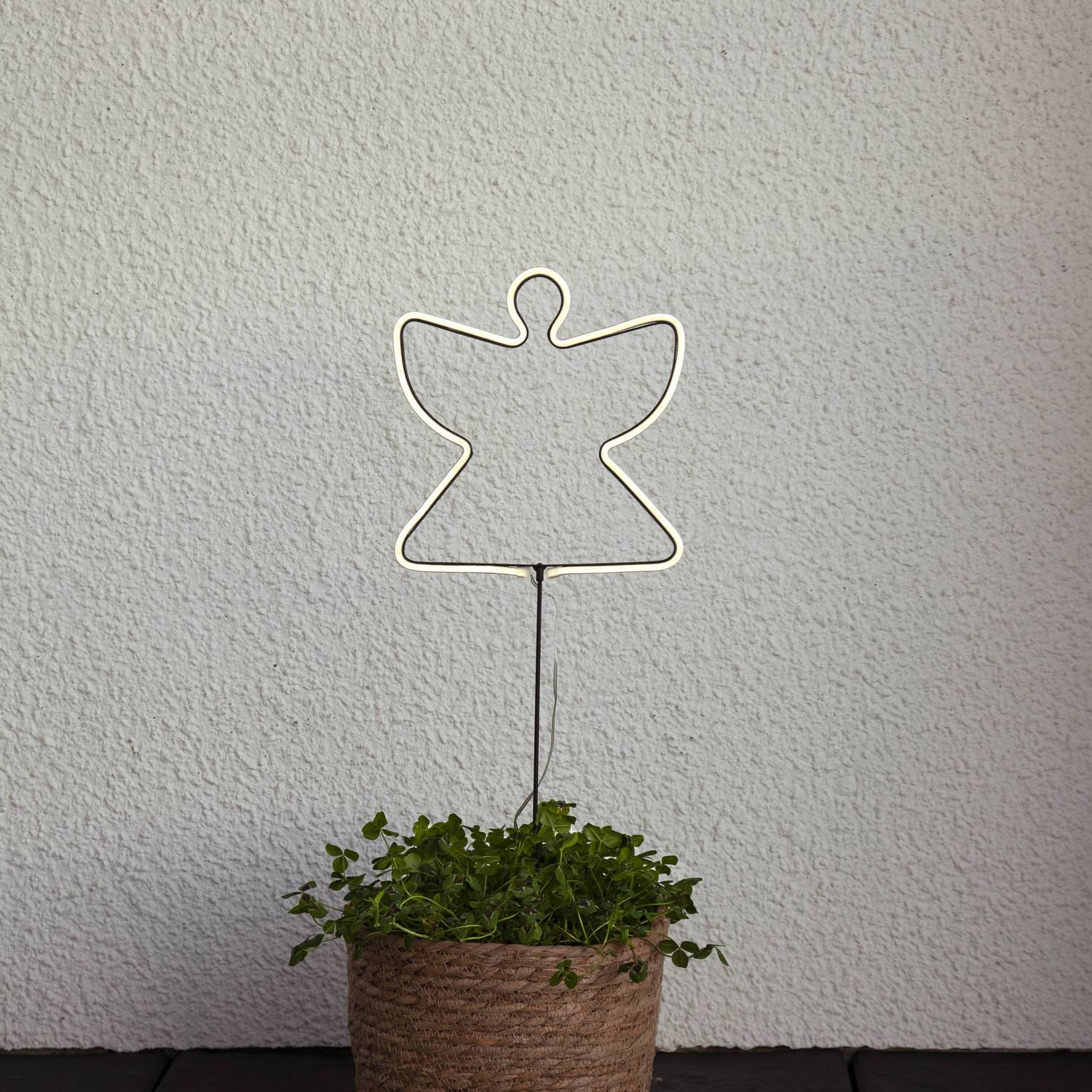 Siluett Star Trading Neon Angel Batteridriven Utomhusdekoration LED