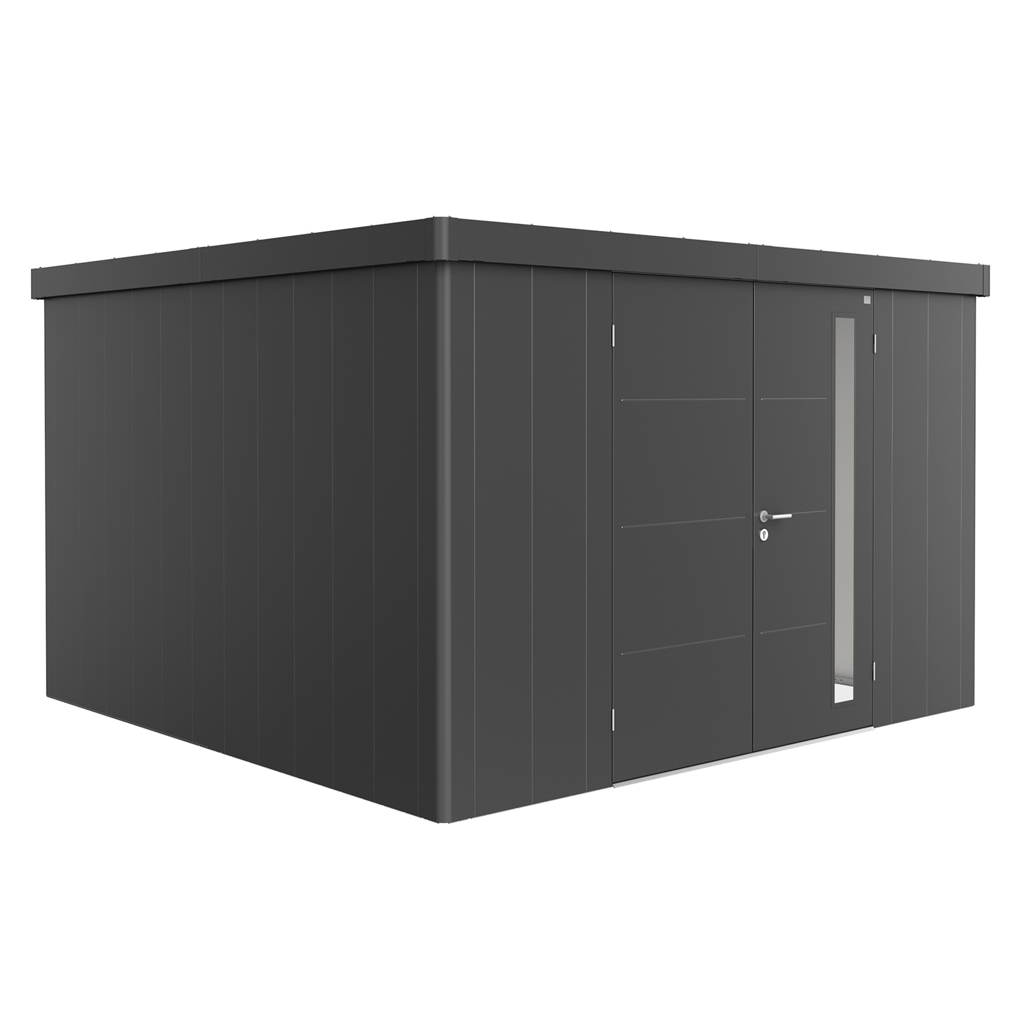 Trädgårdsskjul Biohort Neo 4D med Dubbeldörr Mörkgrå