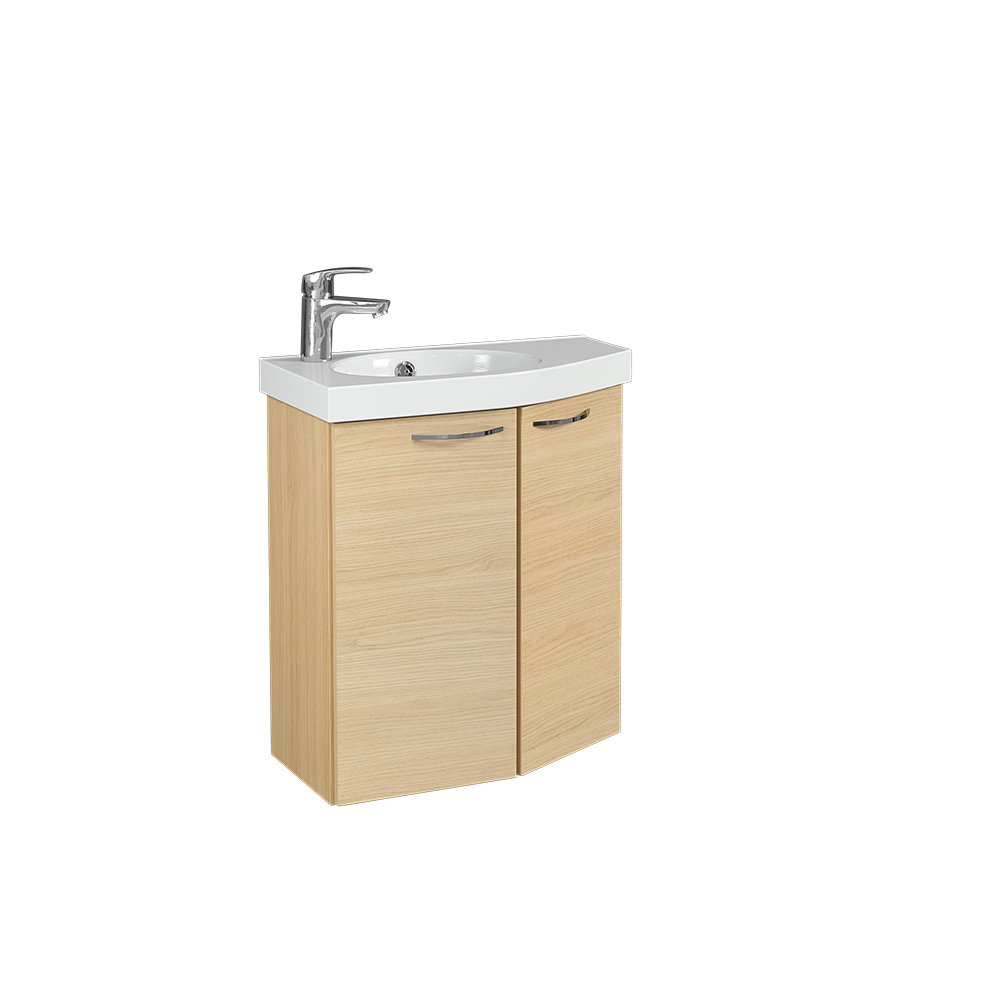 Tvättställsskåp Temal Mondo med Tvättställ och 2 Luckor