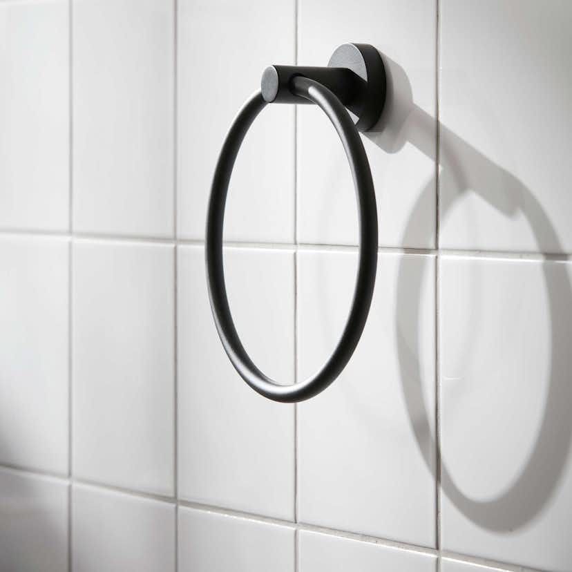 Handduksring Miller Badrum Bond 8705 Matt Svart