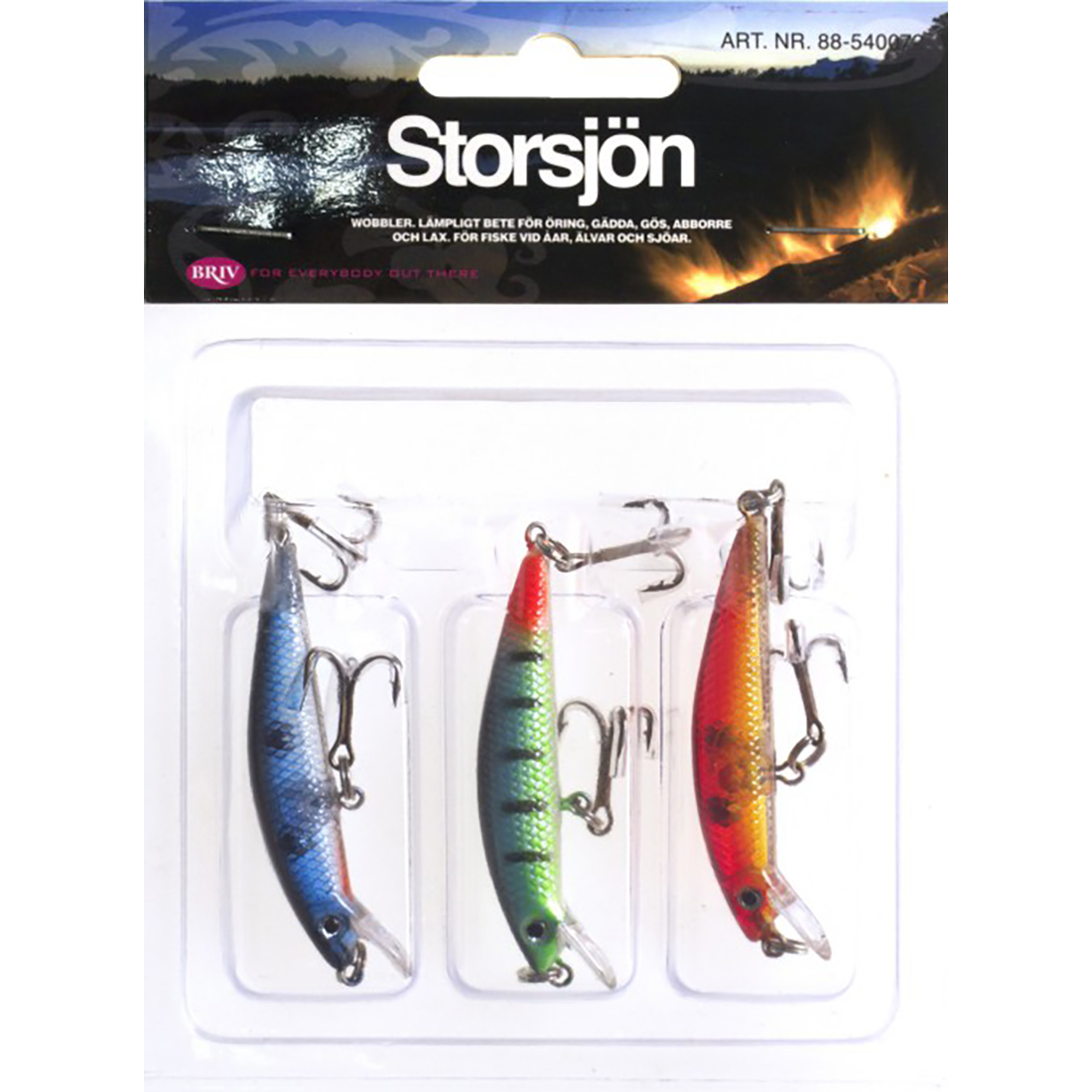 Fiskedrag Briv Storsjön Wobblerset