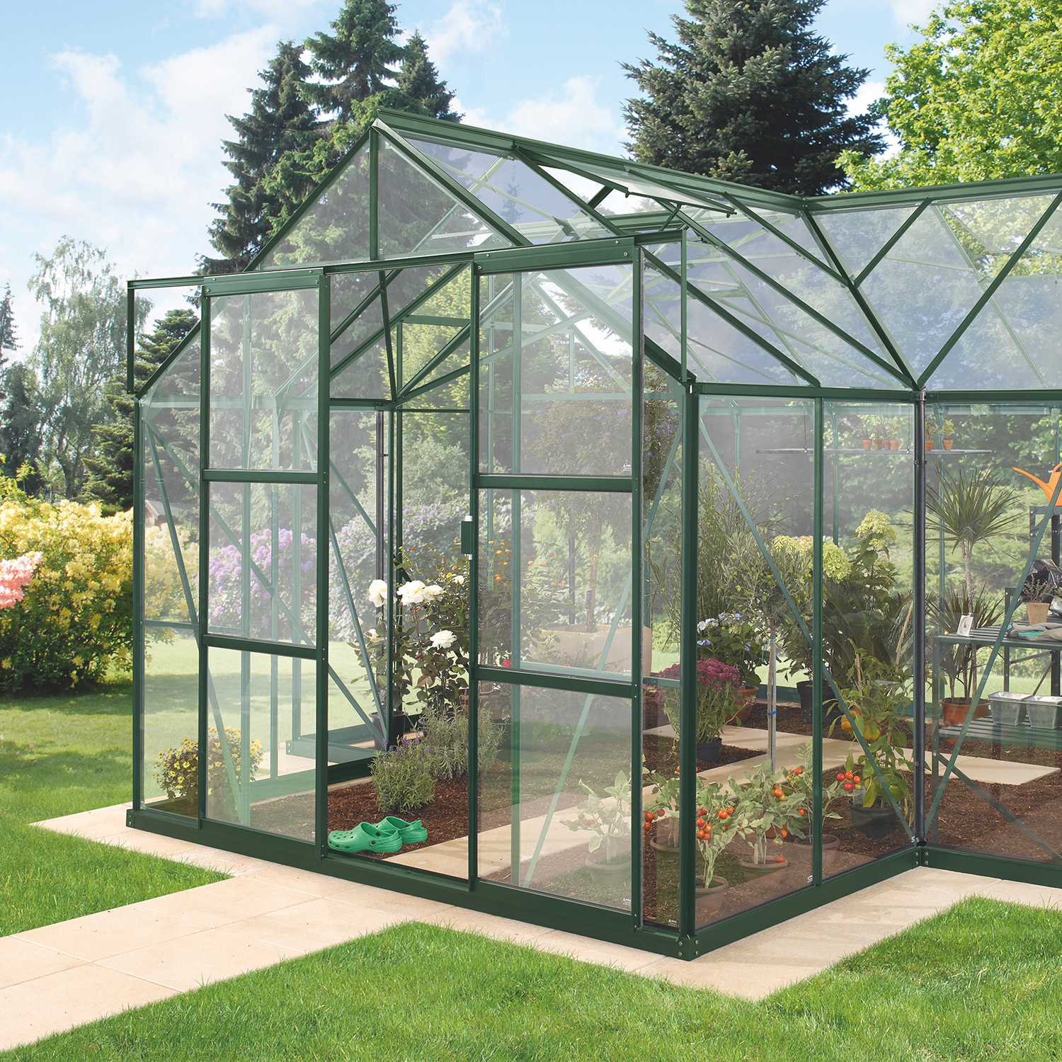 Växthus Vitavia Sirius 13 kvm med Toppdekor