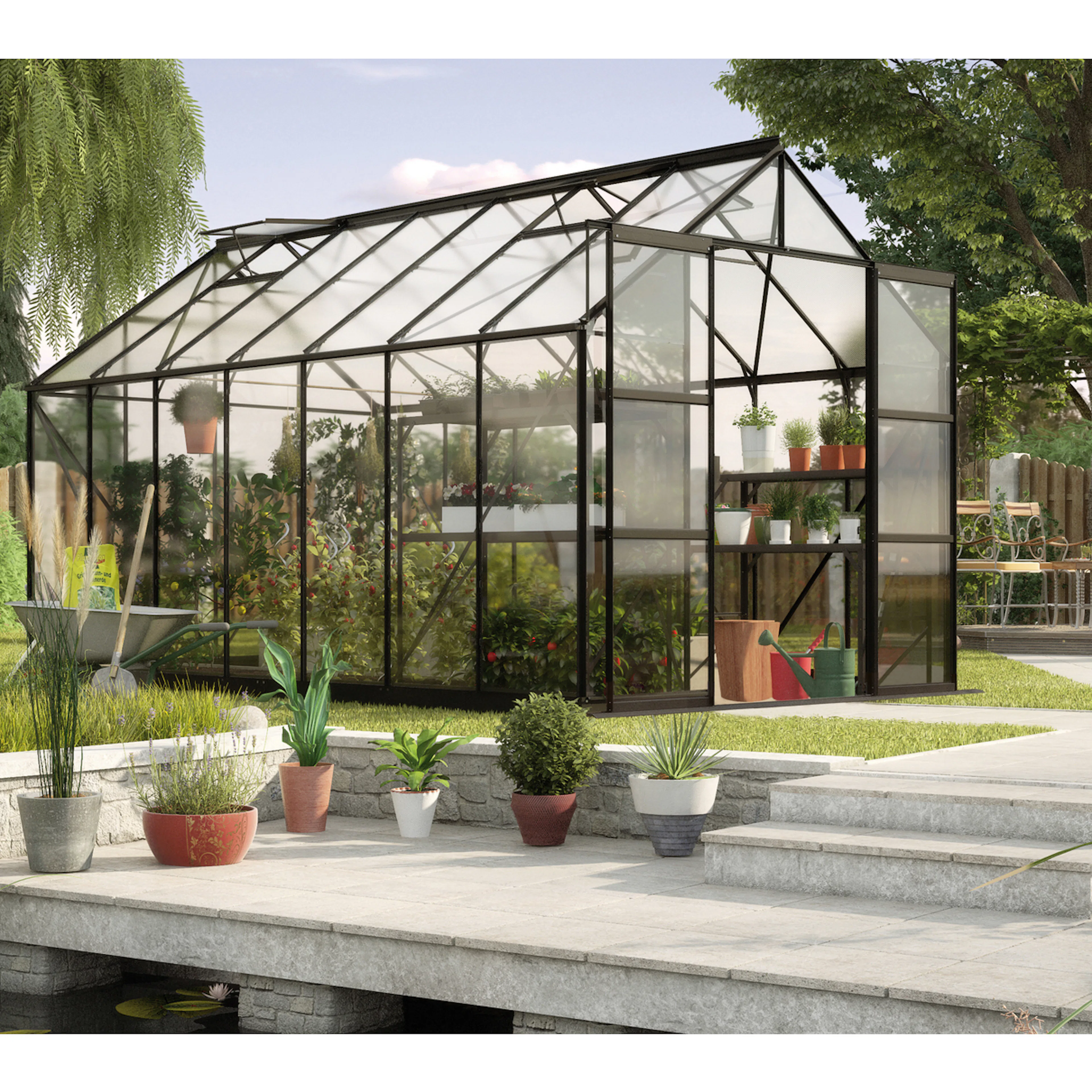 Växthus Vitavia Phoenix  med Sockel