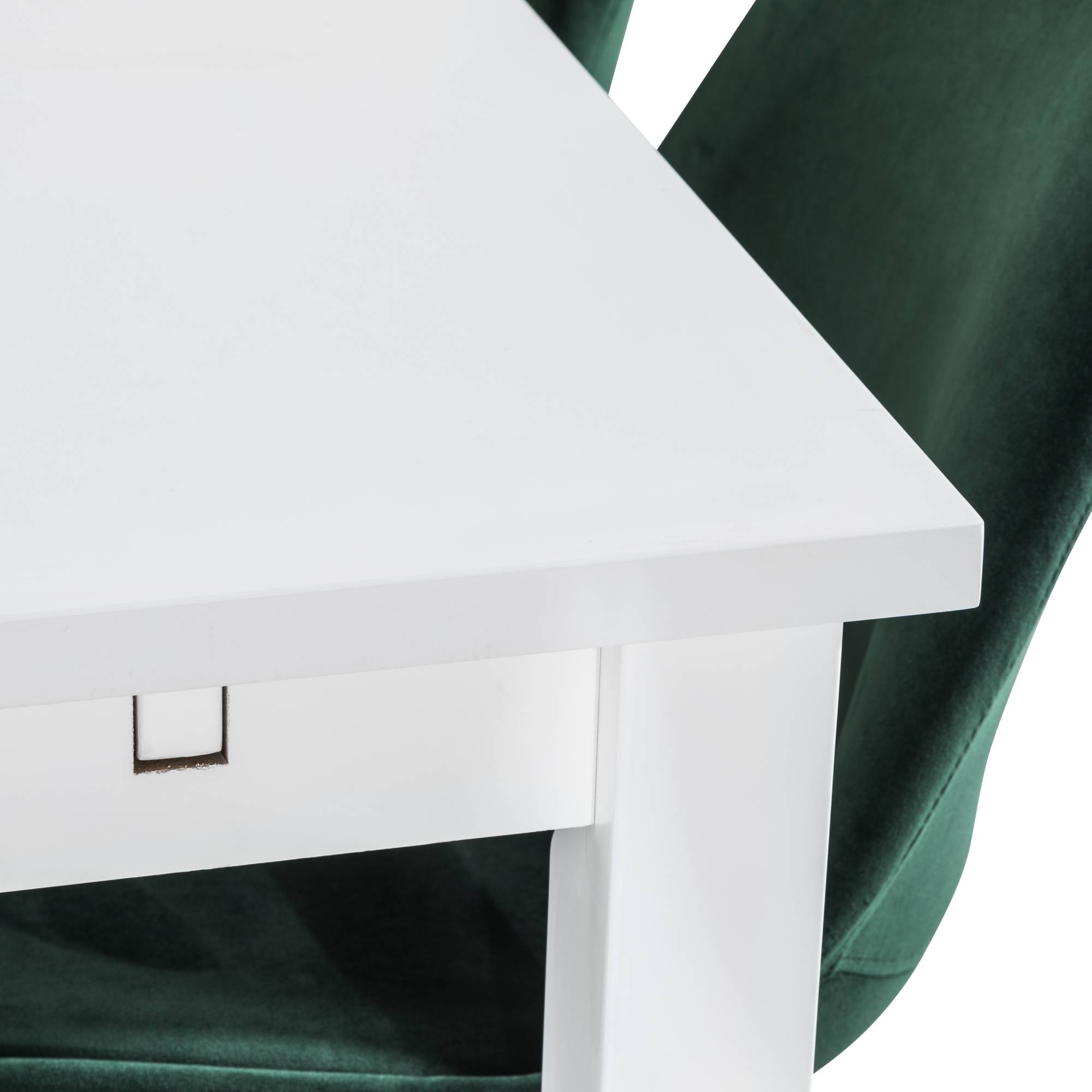 Matgrupp Basic Home Jasmin Rektangulärt Matbord 180-270 cm Förlängningsbart med 6 Shell Matstol