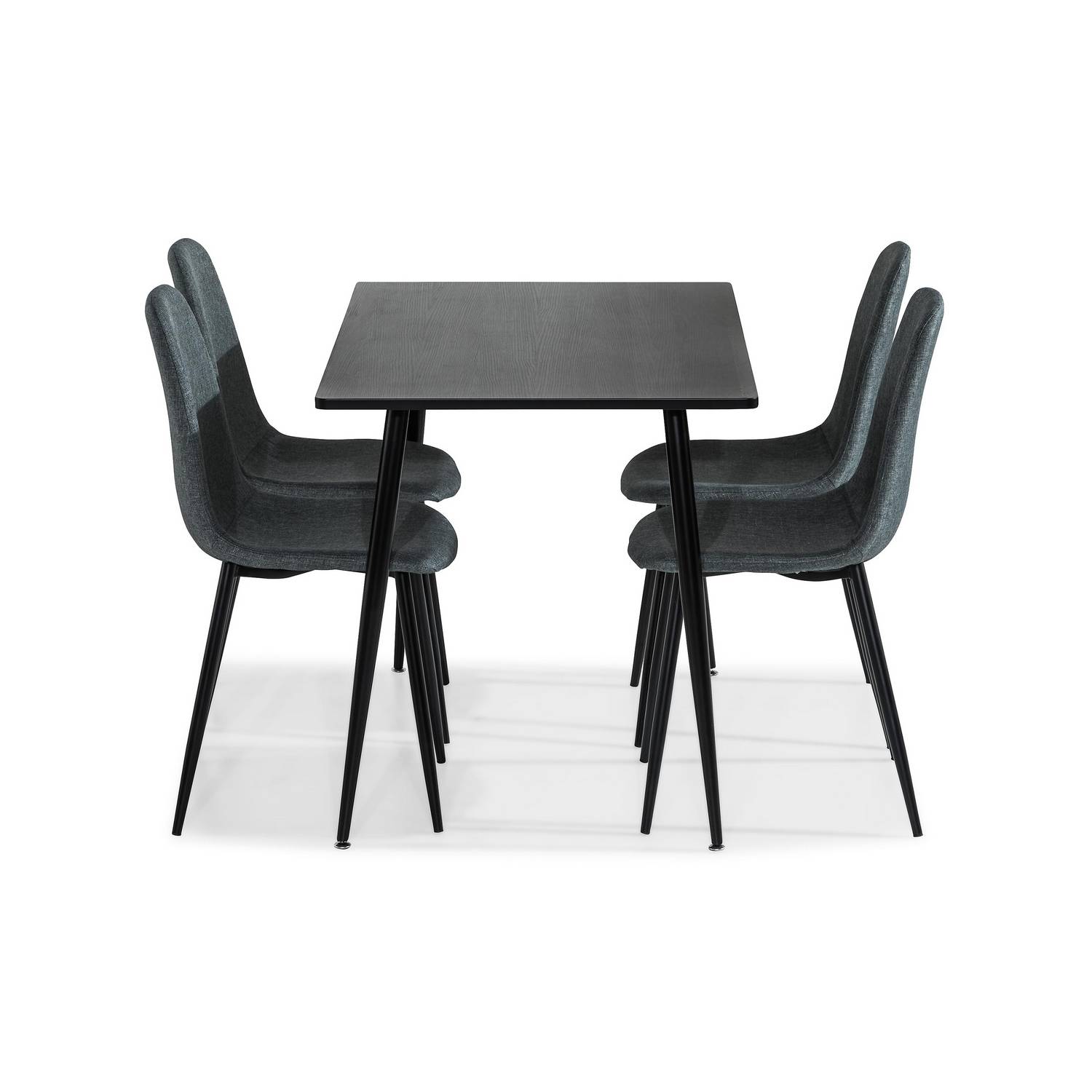 Matgrupp Basic Home MarcelenRektangulärt Matbord 120 cm med 4 Nibe Matstol