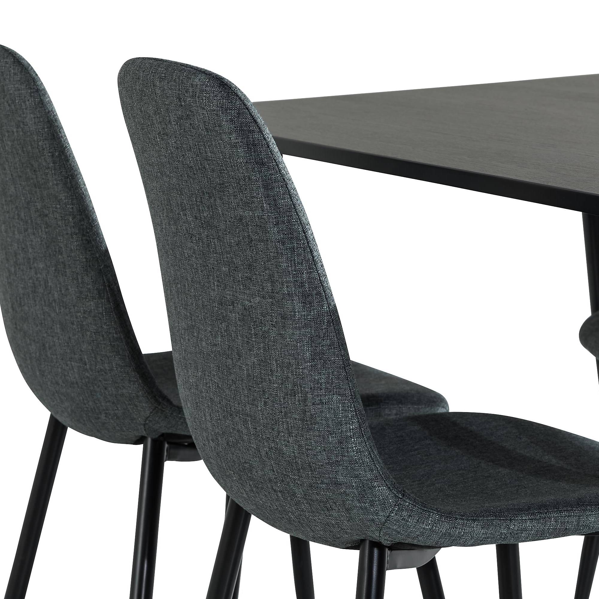 Matgrupp Basic Home MarcelenRektangulärt Matbord 120 cm med 4 Nibe Matstol