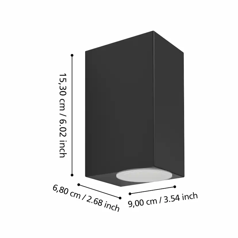 Vägglampa Eglo Jabaga med 2 lampor