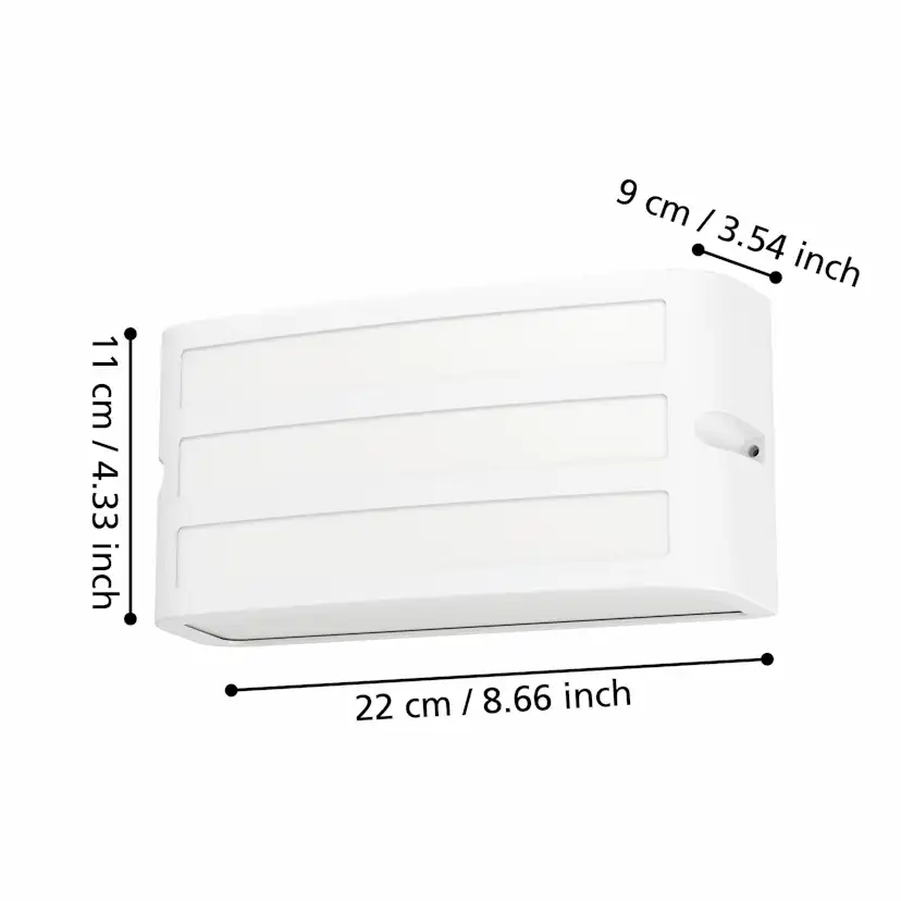 Utvändig vägglampa Eglo Camarda E27
