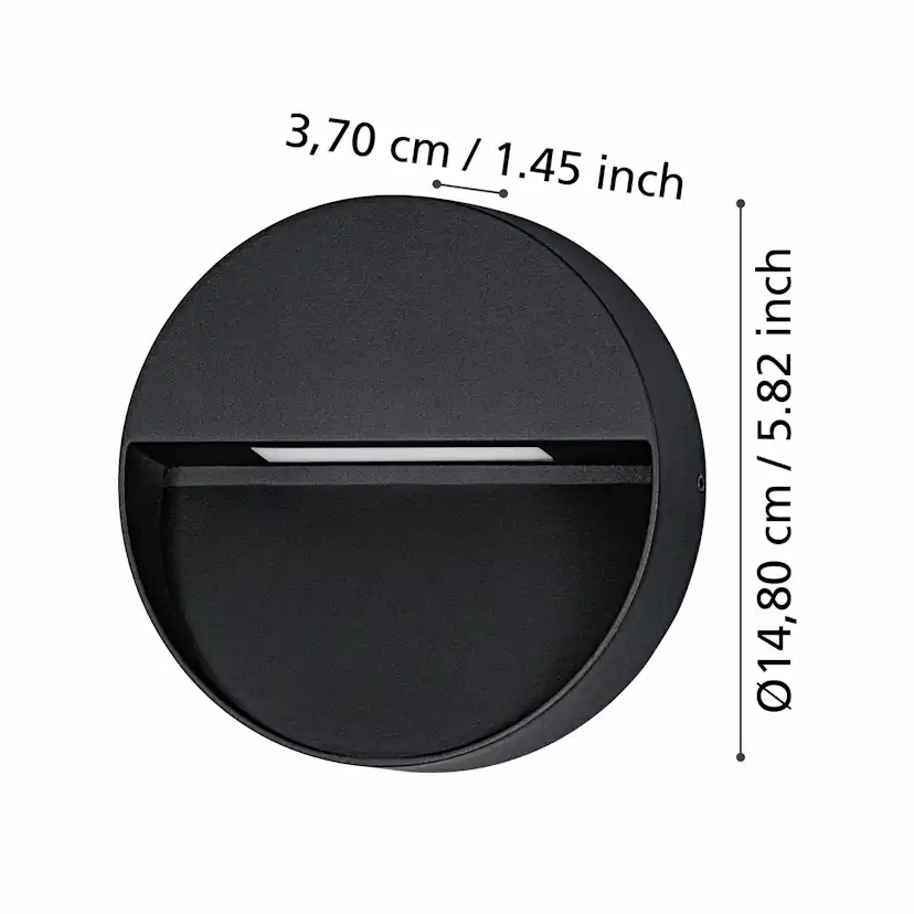 Vägglampa Utebelysning Eglo Maruggio Ø150 mm