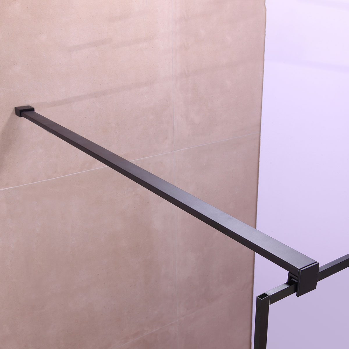 Duschvägg Nortiq New York med Svart Spröjs