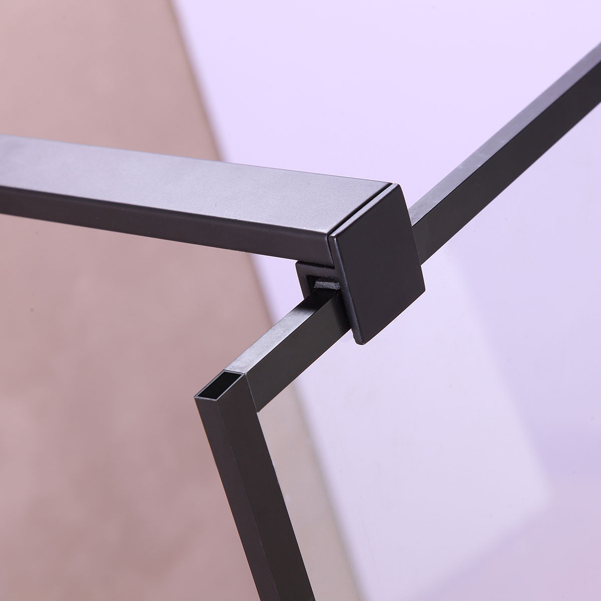 Duschvägg Nortiq New York med Svart Spröjs