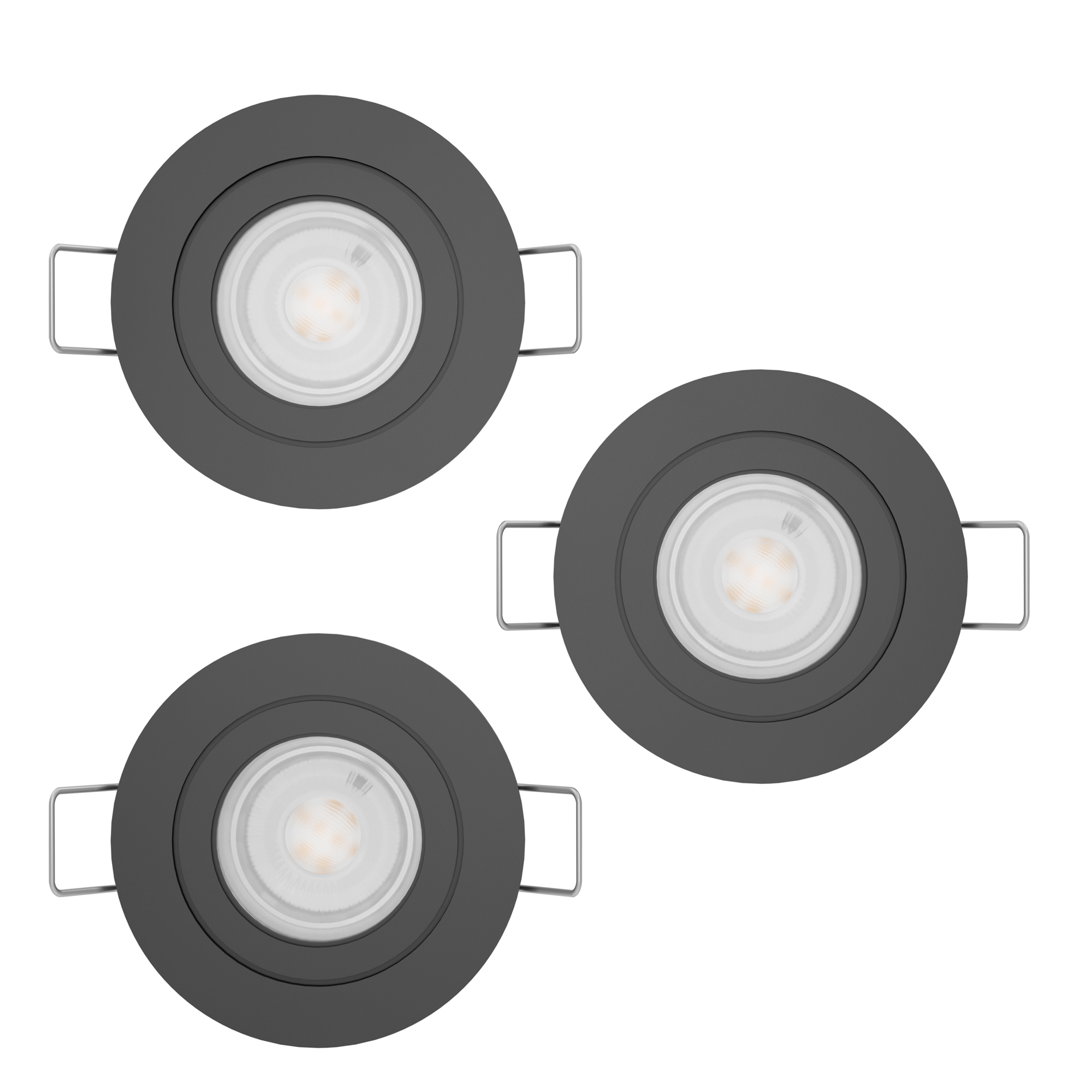 Infälld Lampa Eglo Barranco 90 mm 4000K Set om 3
