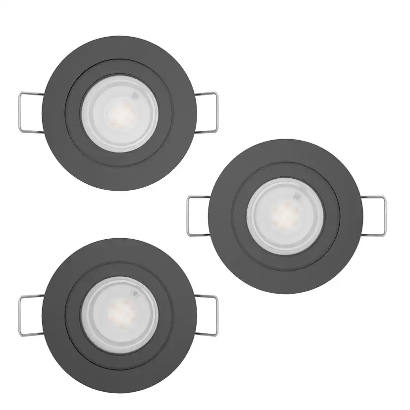 Infälld Lampa Eglo Barranco 90 mm 4000K Set om 3