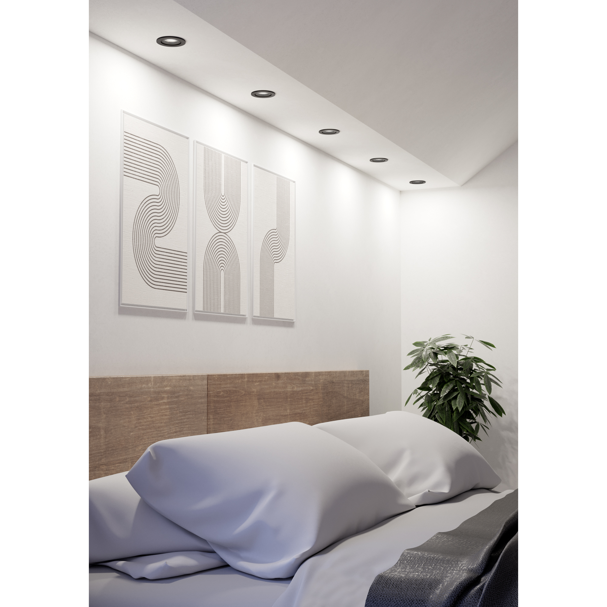 Infälld Lampa Eglo Barranco 90 mm 4000K Set om 3