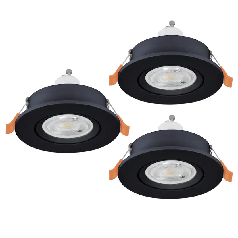 Infälld Lampa Eglo Barranco 90 mm 4000K Set om 3