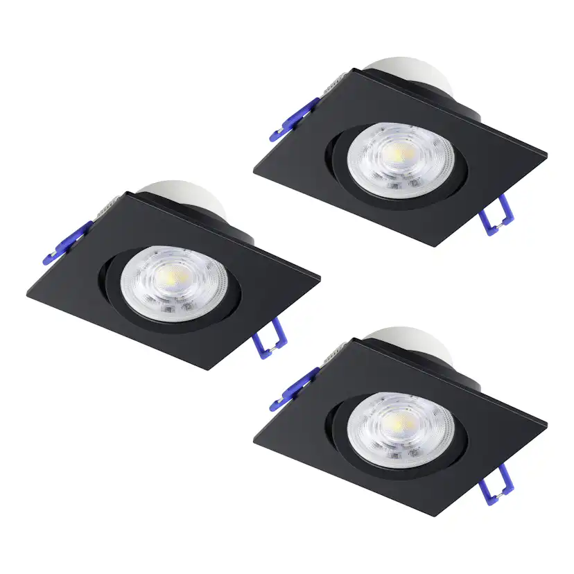 Infälld Lampa Eglo Saliceto 88x88 mm 4000K Set om 3