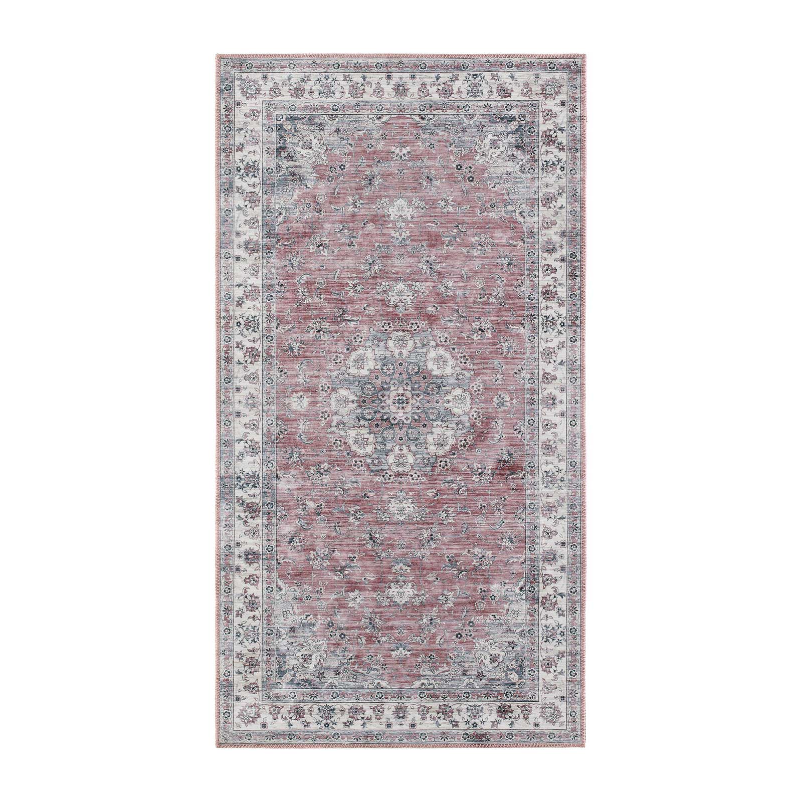 Orientalisk Matta KM Carpets Cleo Tabriz Rosa, 80x300 cm