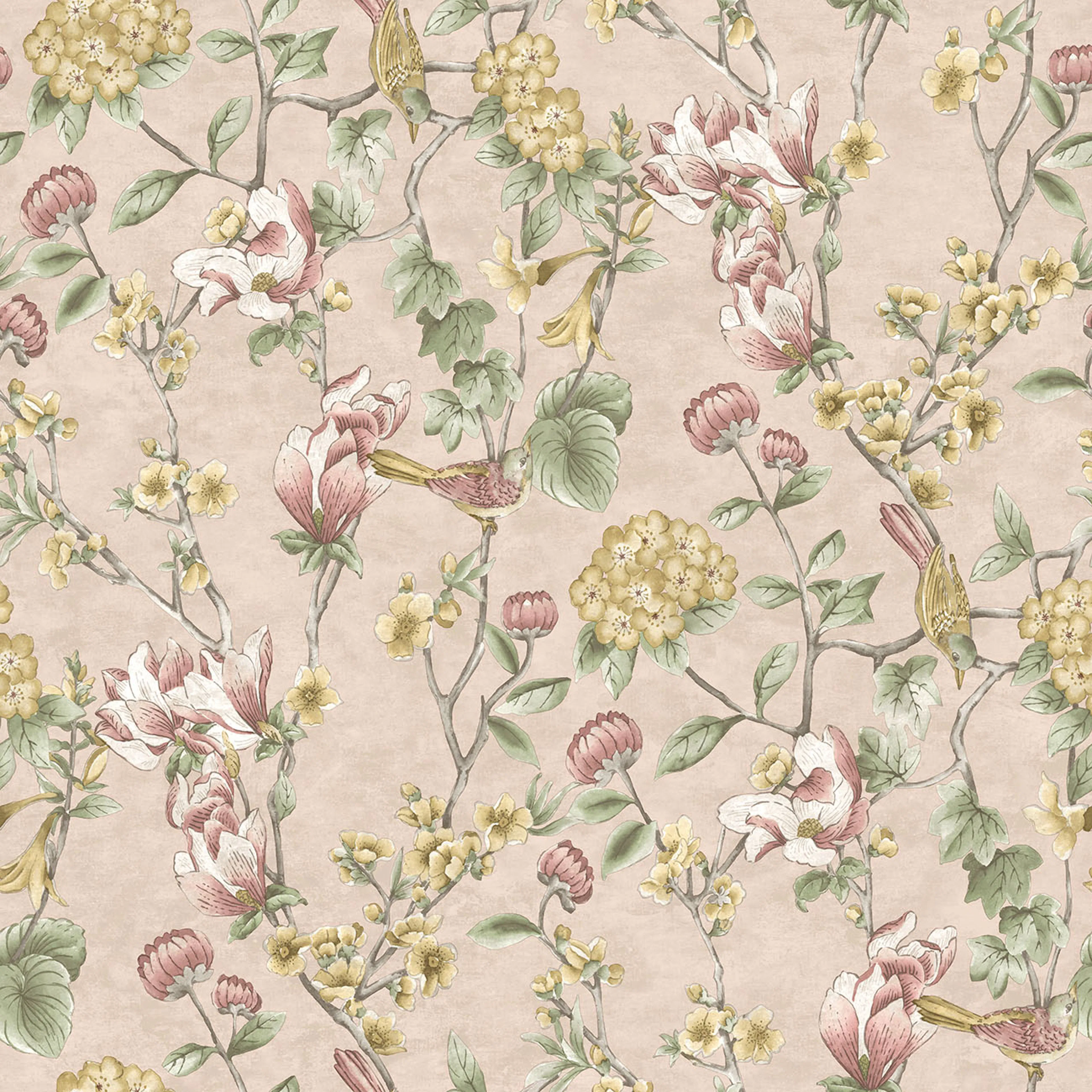 Tapet Holden The Lost Gardens Nightingale Pink 91621
