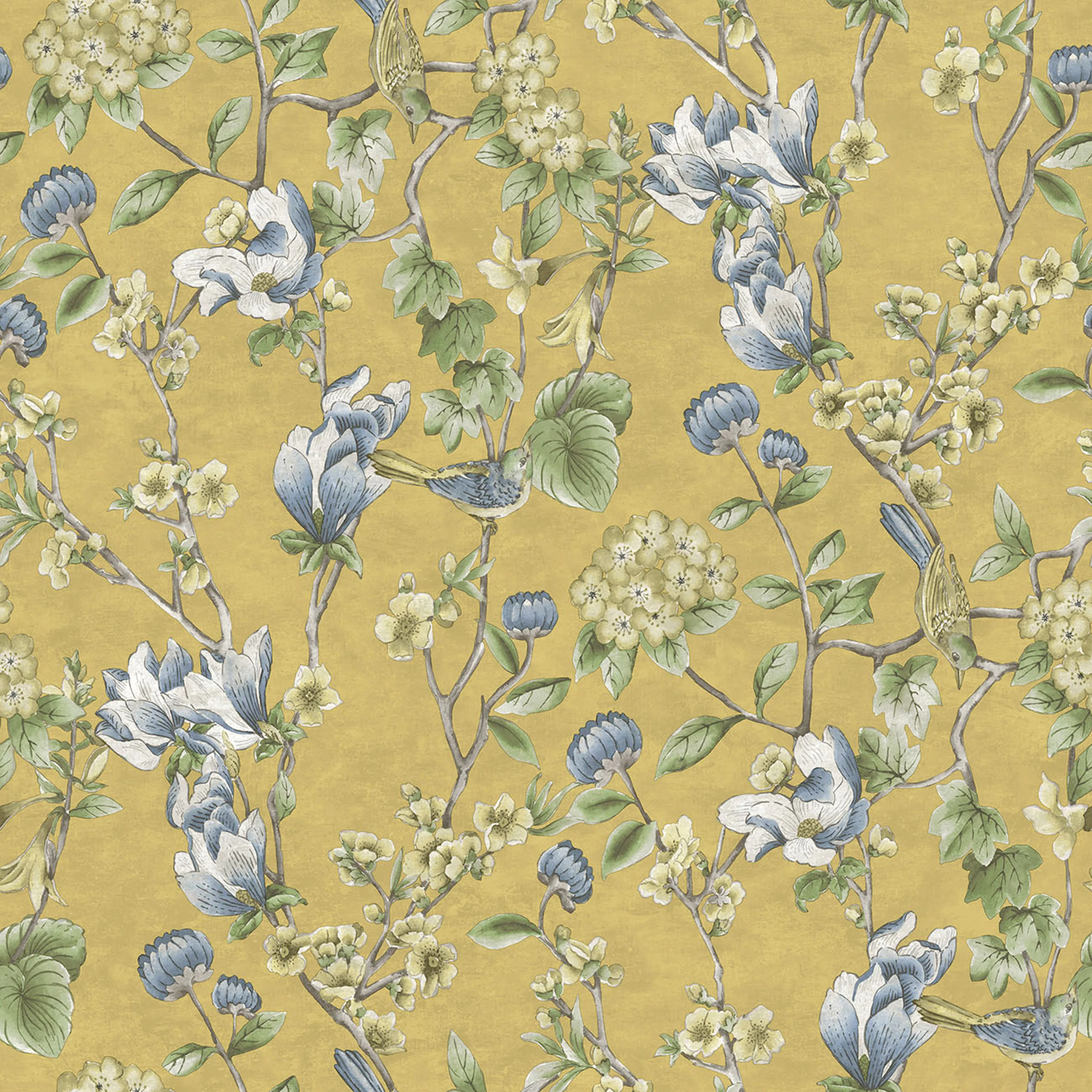 Tapet Holden The Lost Gardens Nightingale Ochre 91622