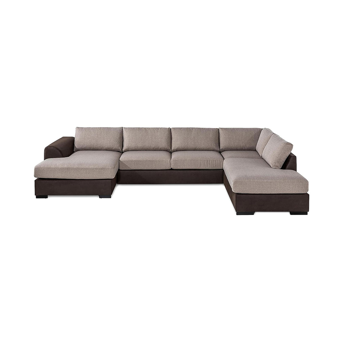 U-Soffa Scandinavian Choice Cuba Brun/Beige, Vänster