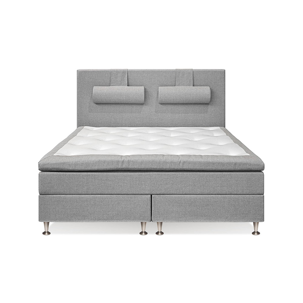 Kontinentalsäng Bedly Sängpaket Meja Ljusgrå, B: 160 cm