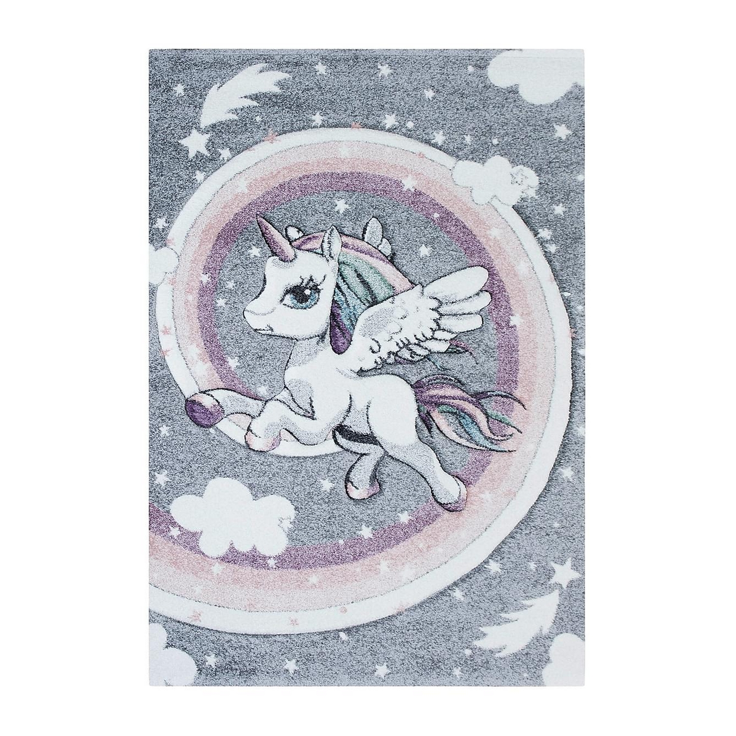 Barnmatta KM Carpets Atlas Unicorn Multi Mått: 80x150 cm