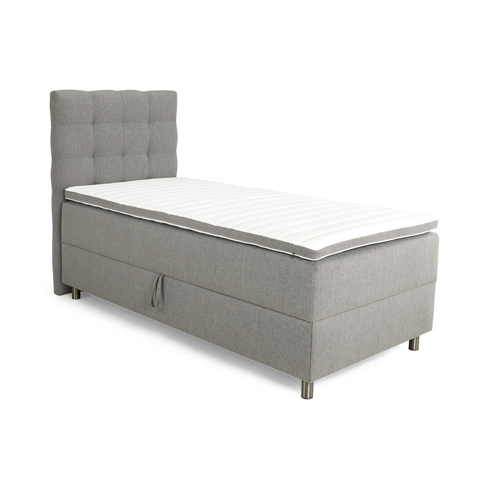 Förvaringssäng Drömvik Box Bed Sängpaket Montana 90x200 Grå, 90x200 cm