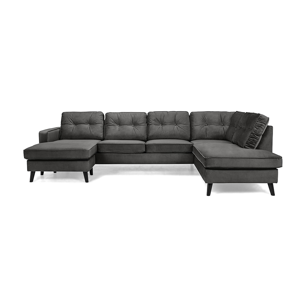 U-Soffa Scandinavian Choice Monroe Mörkgrå, Höger