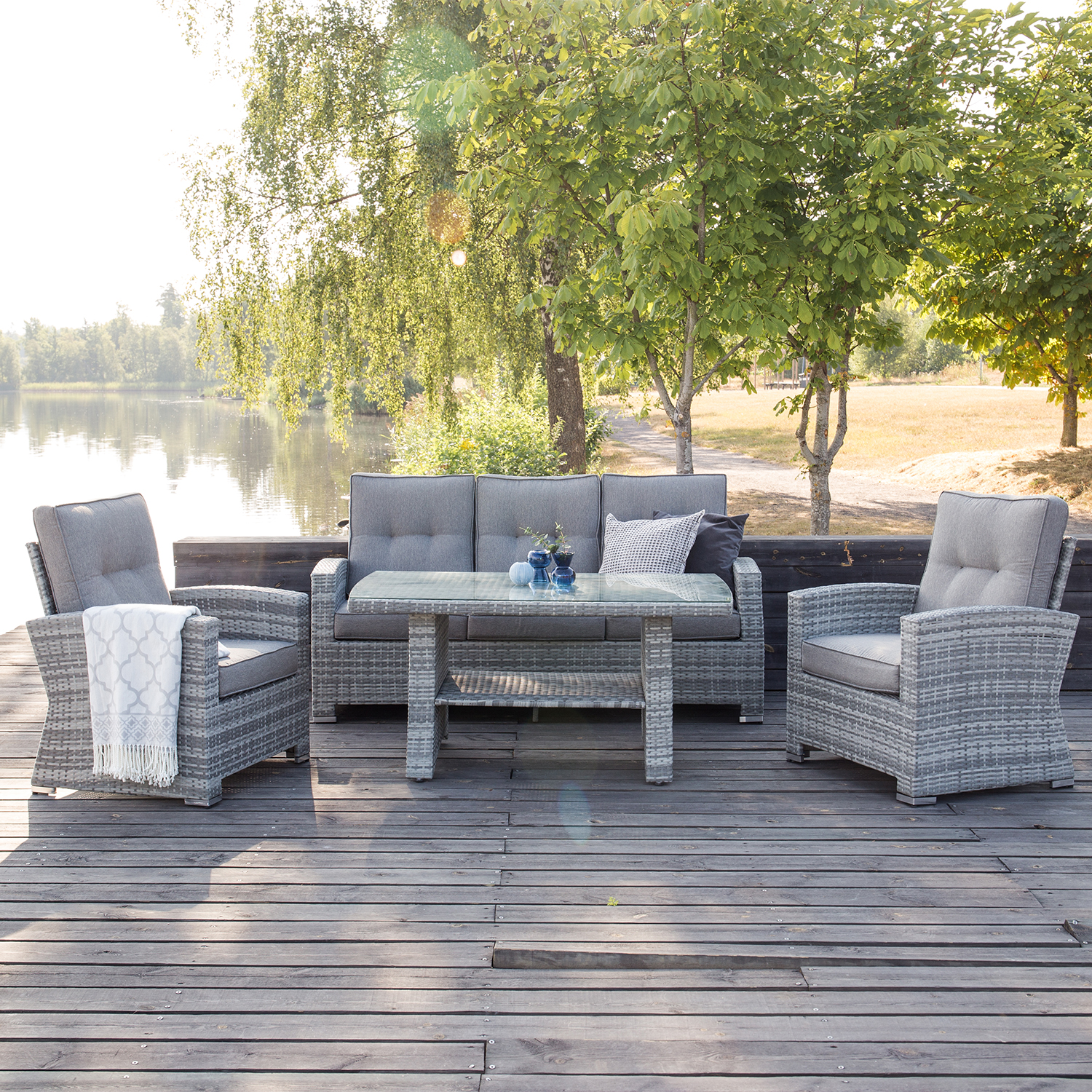 Loungegrupp Venture Home Washington Fällbar