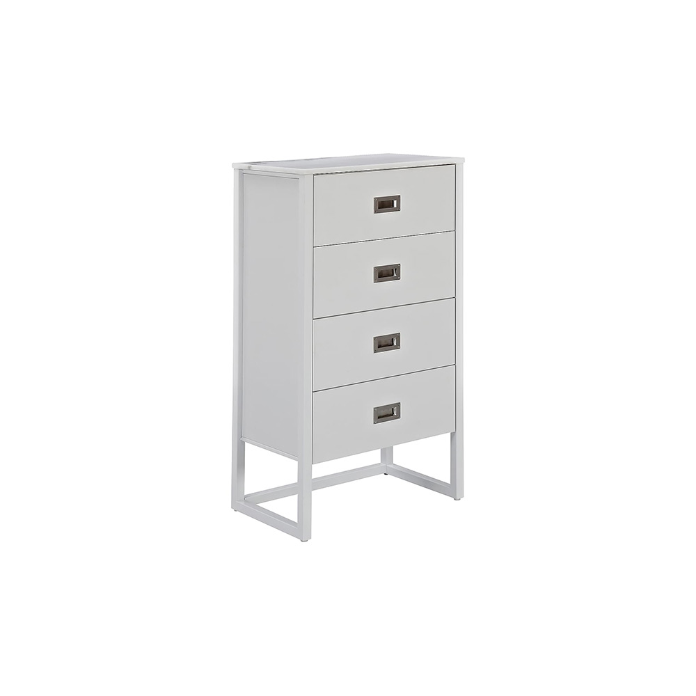 Byrå In Living Miller 62 cm Marmor Vit
