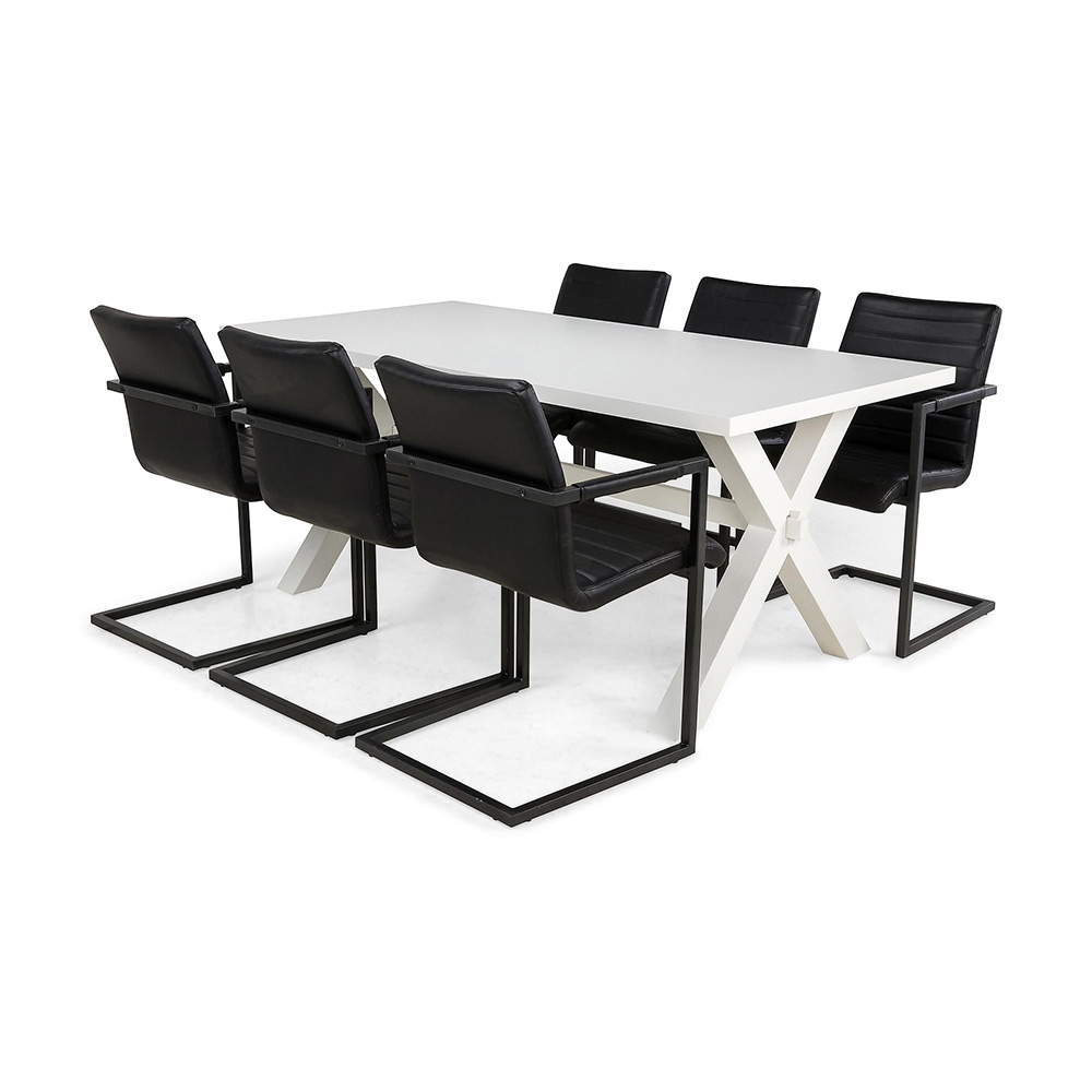 Matgrupp In Living Linnea med 6 st House Stolar Vintage