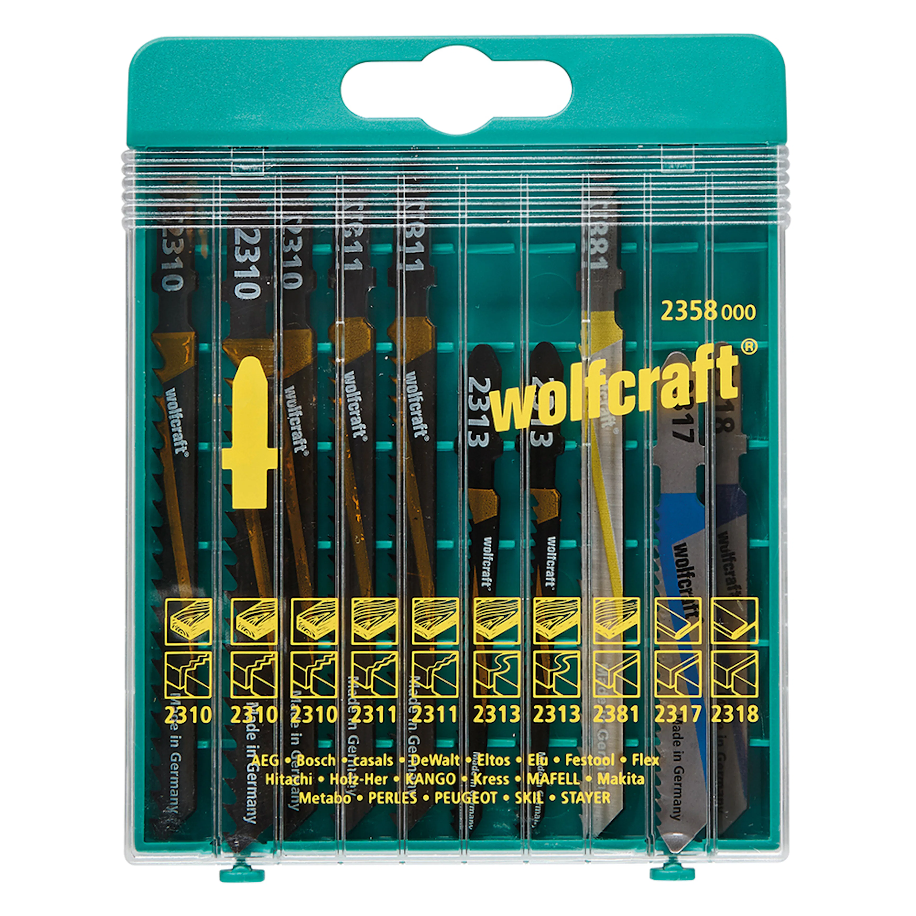Sticksågblad Wolfcraft 10 st 944832