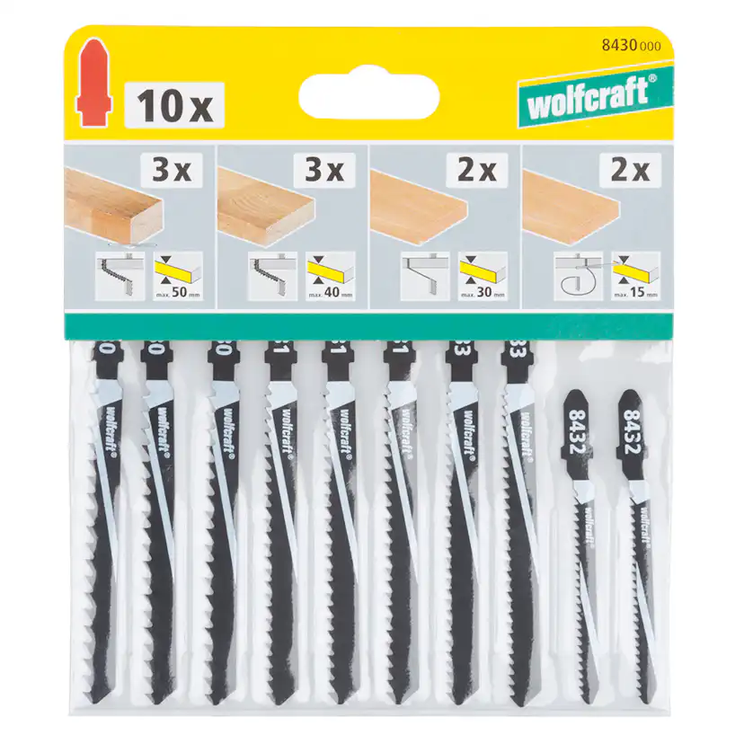 Sticksågblad Wolfcraft 10 st 944839
