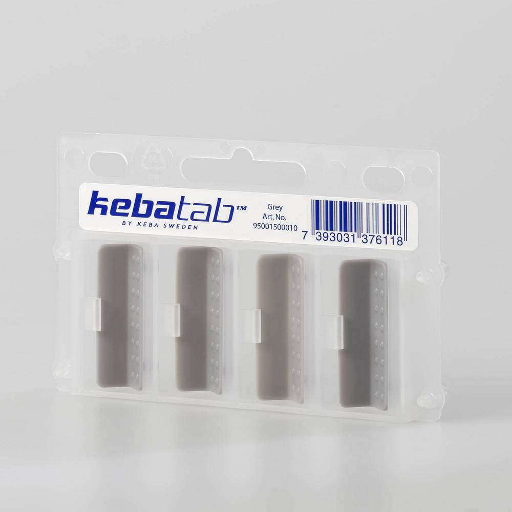Tab KEBA för att Färgmarkera Ergopärmar Grå