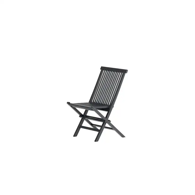 Matstol Venture Home Kenya Svart Teak Fällbar