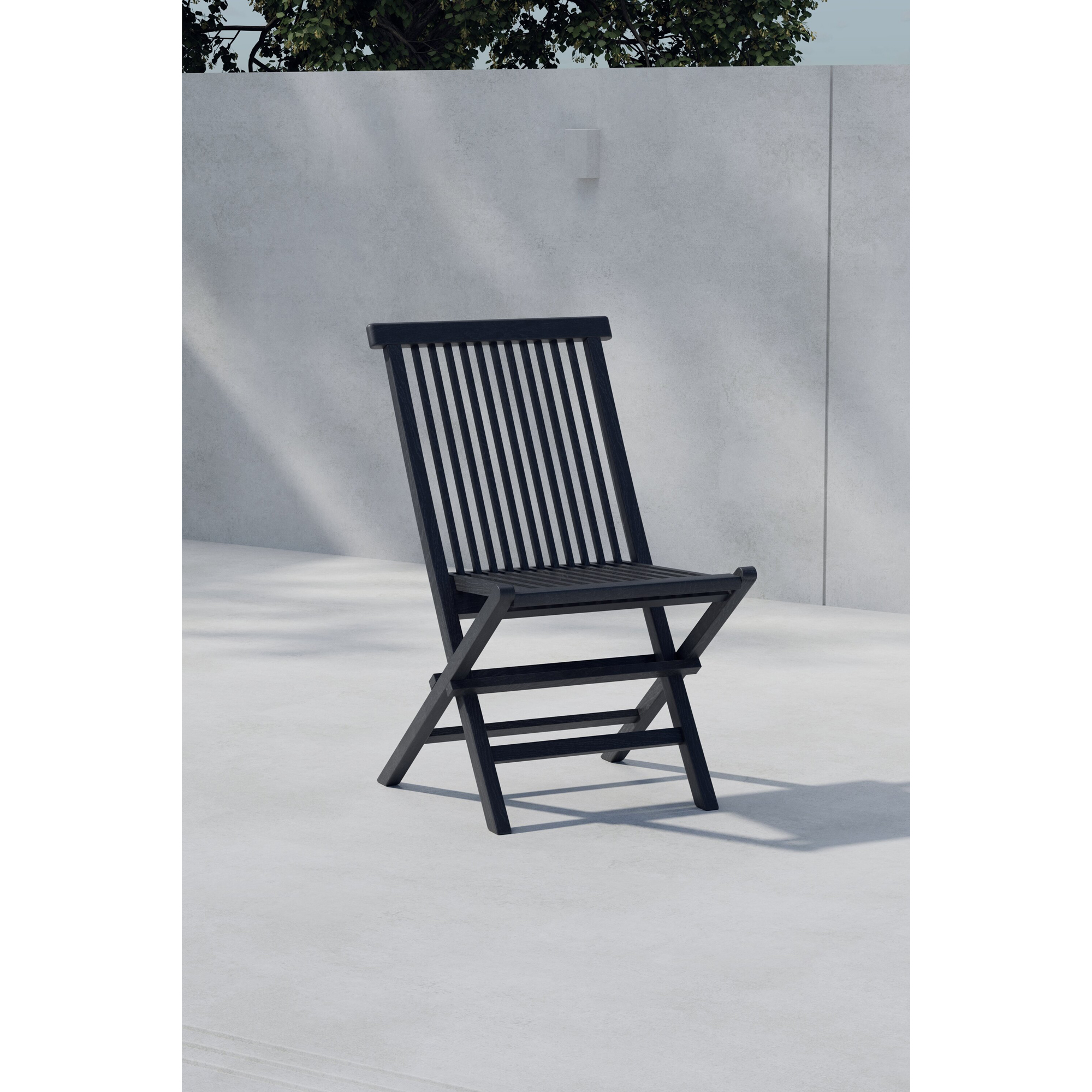 Matstol Venture Home Kenya Svart Teak Fällbar