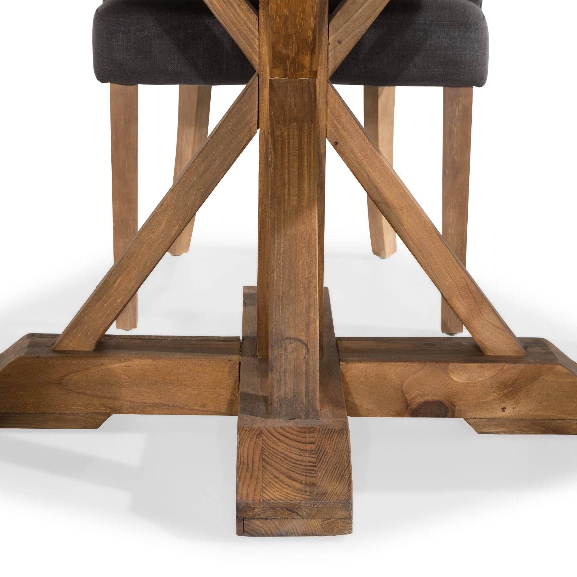 Matgrupp Bloomington Lyon Runt Matbord 120 cm Alm med 4 Viktoria Matstol