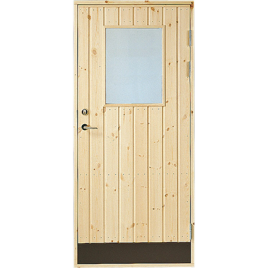 Förrådsdörr Jabo 18° Rak Glas