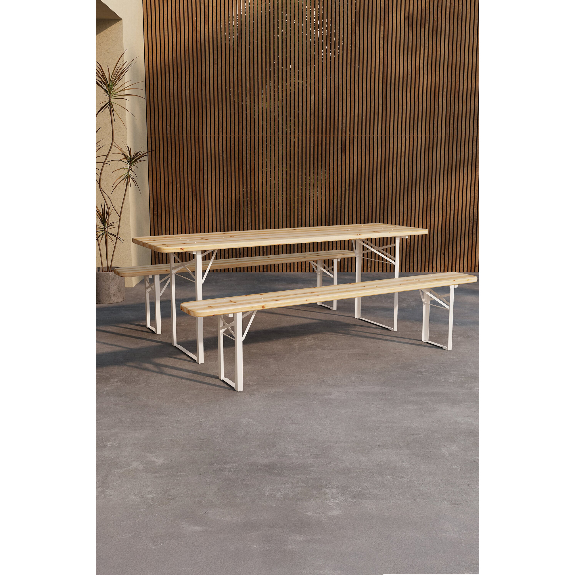 Matgrupp Venture Home Guiness Matbord med 2st Bänkar