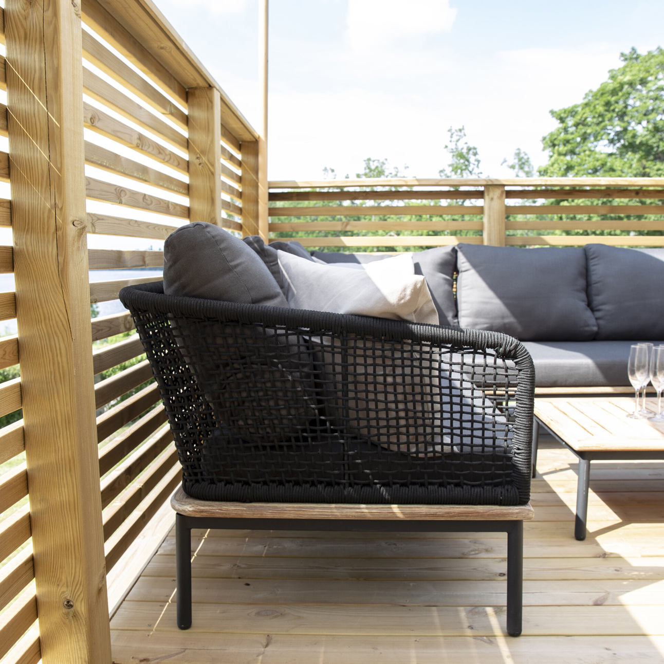 Hörnsoffa Venture Home Andorra Utomhus