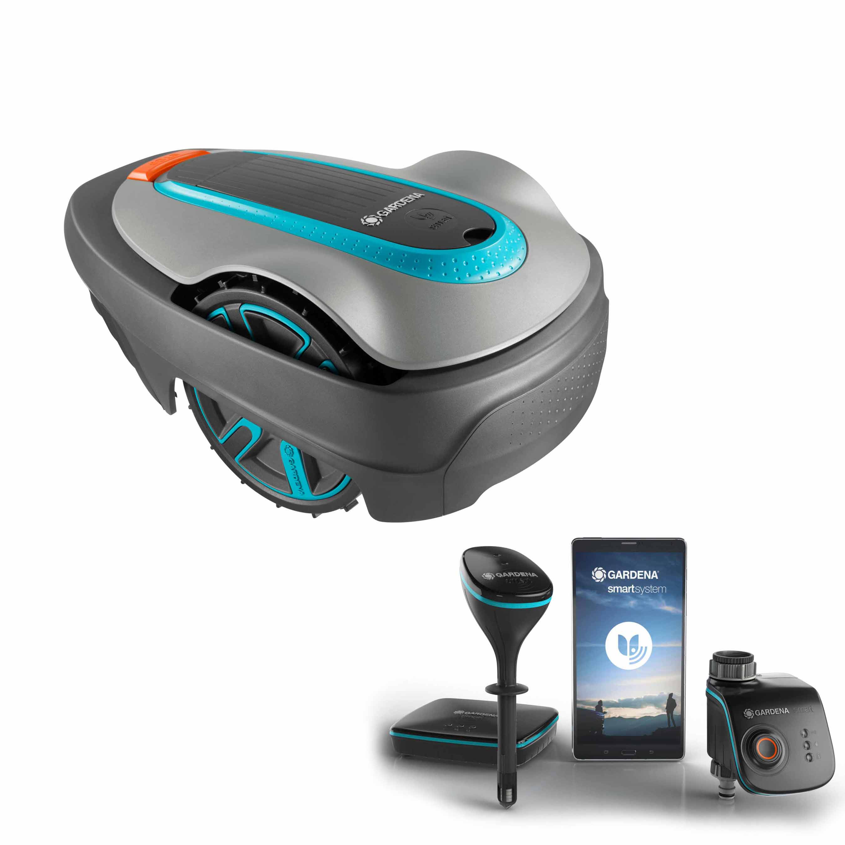 Robotgräsklippare Gardena Smart Sileno City 500 med Smart Systemstartset